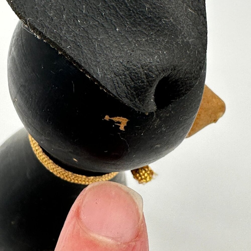 Vintage Black Mice Magnetic Shakers Japan Anthropomorphic Kitschy Wooden 1950s - Picture 8 of 9
